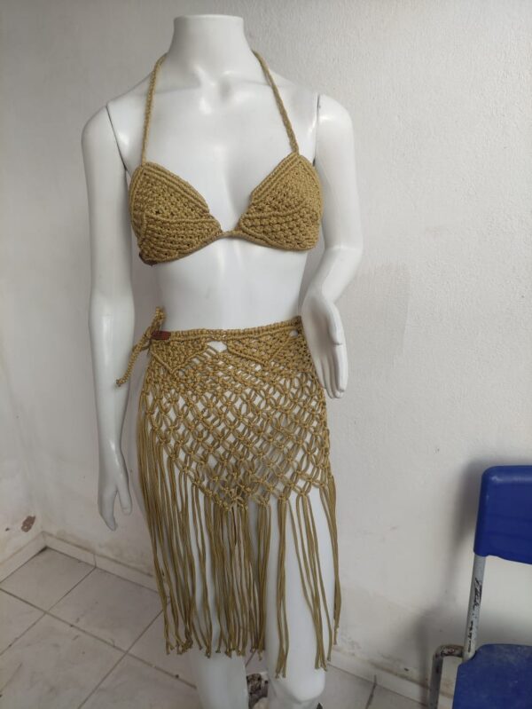 Conjunto Dourado em Macramê - Image 3